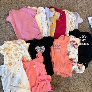 X16 Assorted Baby Onesies Collection 3-6 months